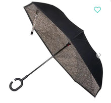 Load image into Gallery viewer, Leopard Print Inverted Umbrella