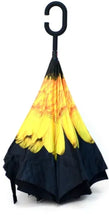 Load image into Gallery viewer, Yellow Flower Inverted Umbrella