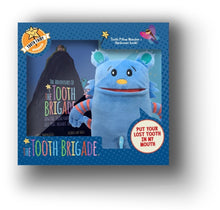 Load image into Gallery viewer, THE TOOTH BRIGADE BOOK + TOOTH PILLOW GIFT SET - BLUE