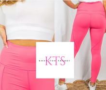 Load image into Gallery viewer, Pink High Waist Leggings
