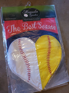 Baseball & Softball Best Season Garden Flag