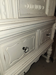 Raw Silk Distressed Hutch