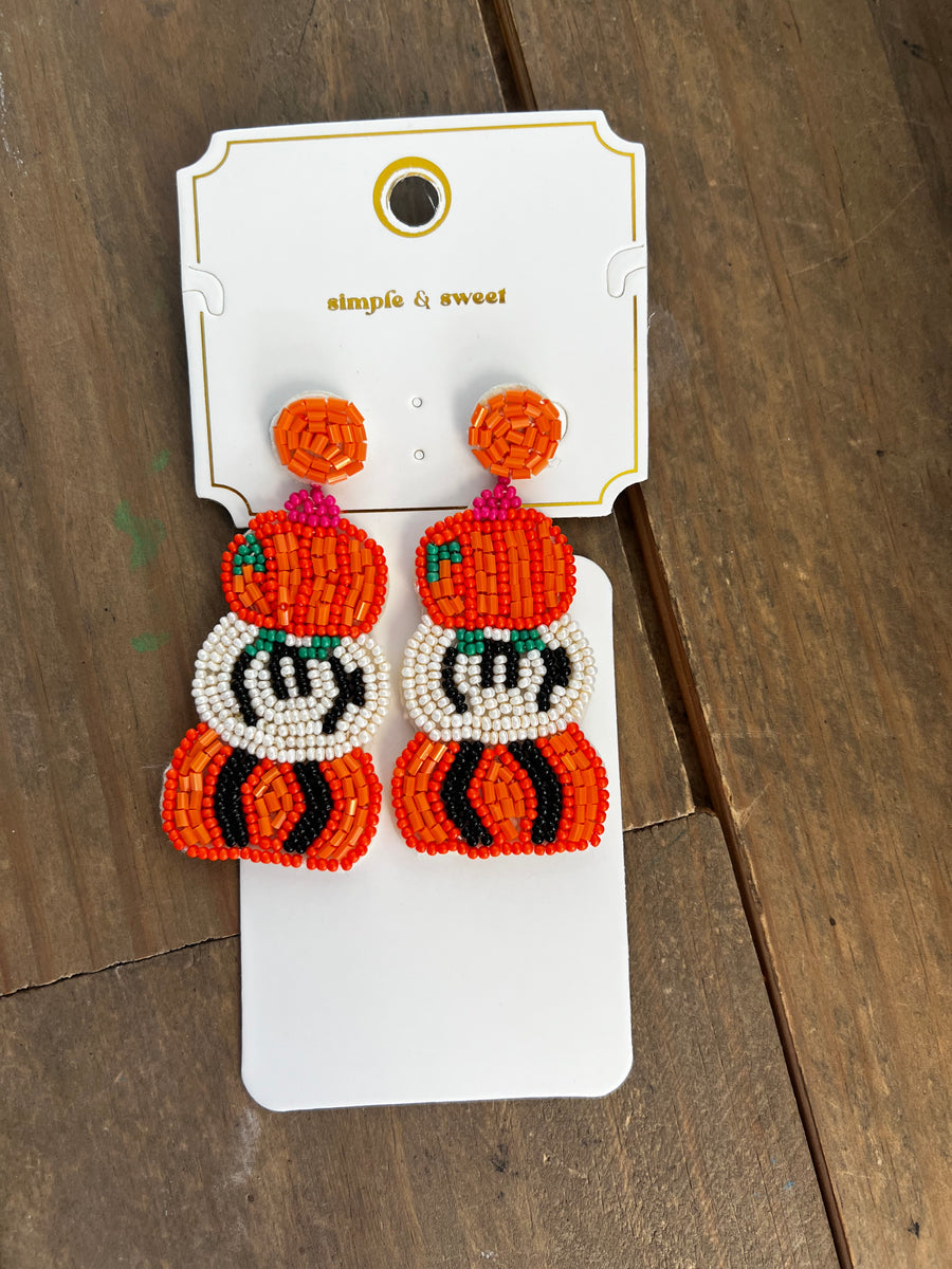 Simply Southern Stacked Pumpkins Earrings