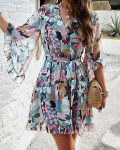 Green Floral Dress