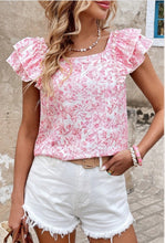 Load image into Gallery viewer, Pink Floral Bow Back Top
