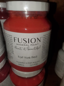 Fusion Mineral Paint in Fort York Red
