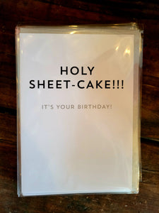Holy Sheet Cake Birthday Card