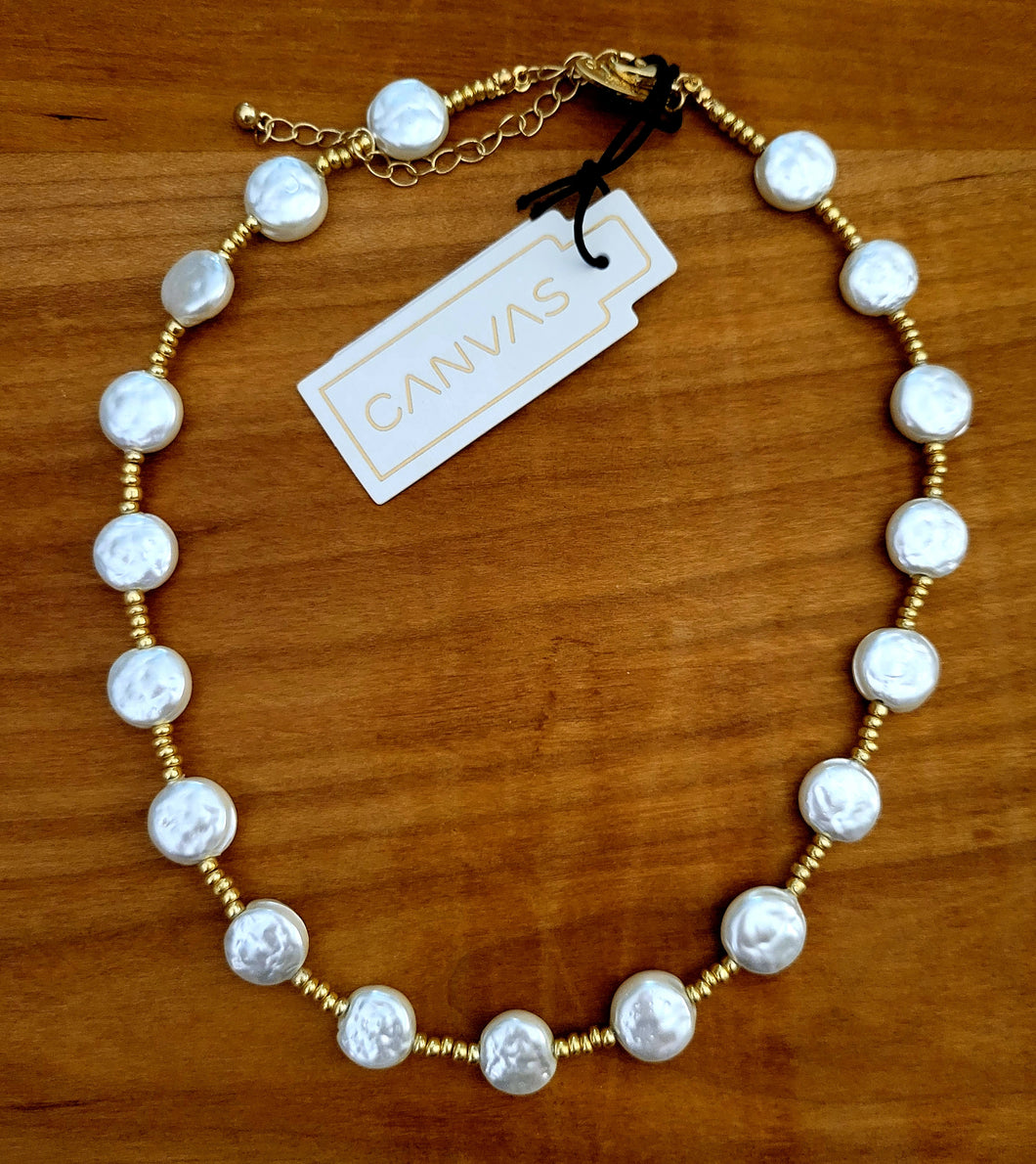 Lexington Coin Pearl & Seed Bead Necklace