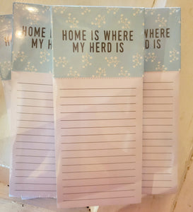 Home Is Where My Herd Is Notepad