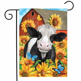 Happy Cow Summer Garden Flag