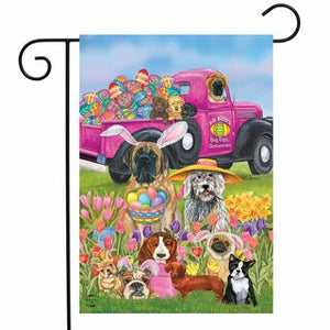 Easter Dogs Holiday Garden Flag