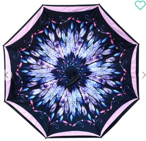 Feather Double Layer Inverted Umbrella