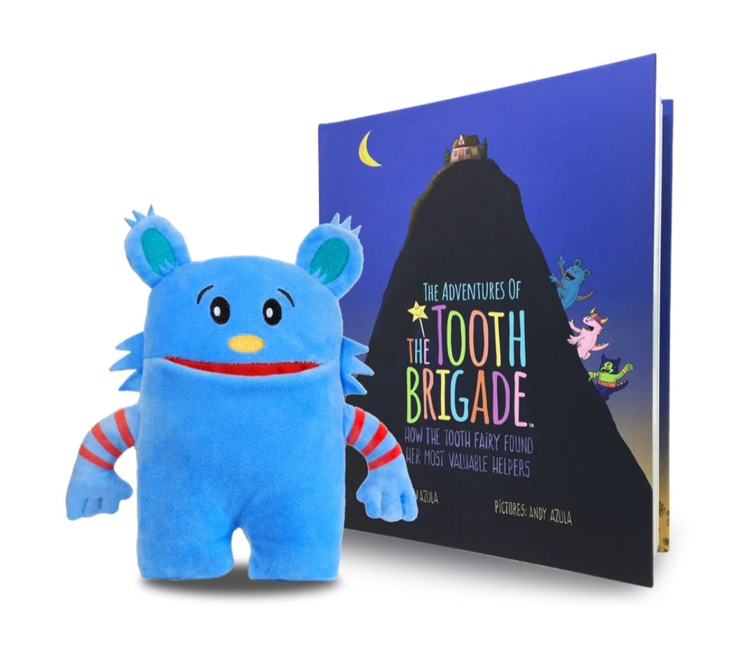 THE TOOTH BRIGADE BOOK + TOOTH PILLOW GIFT SET - BLUE