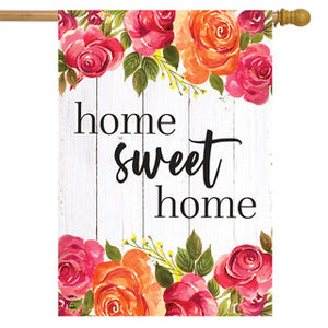 Farmhouse Home Sweet Home Spring House flag