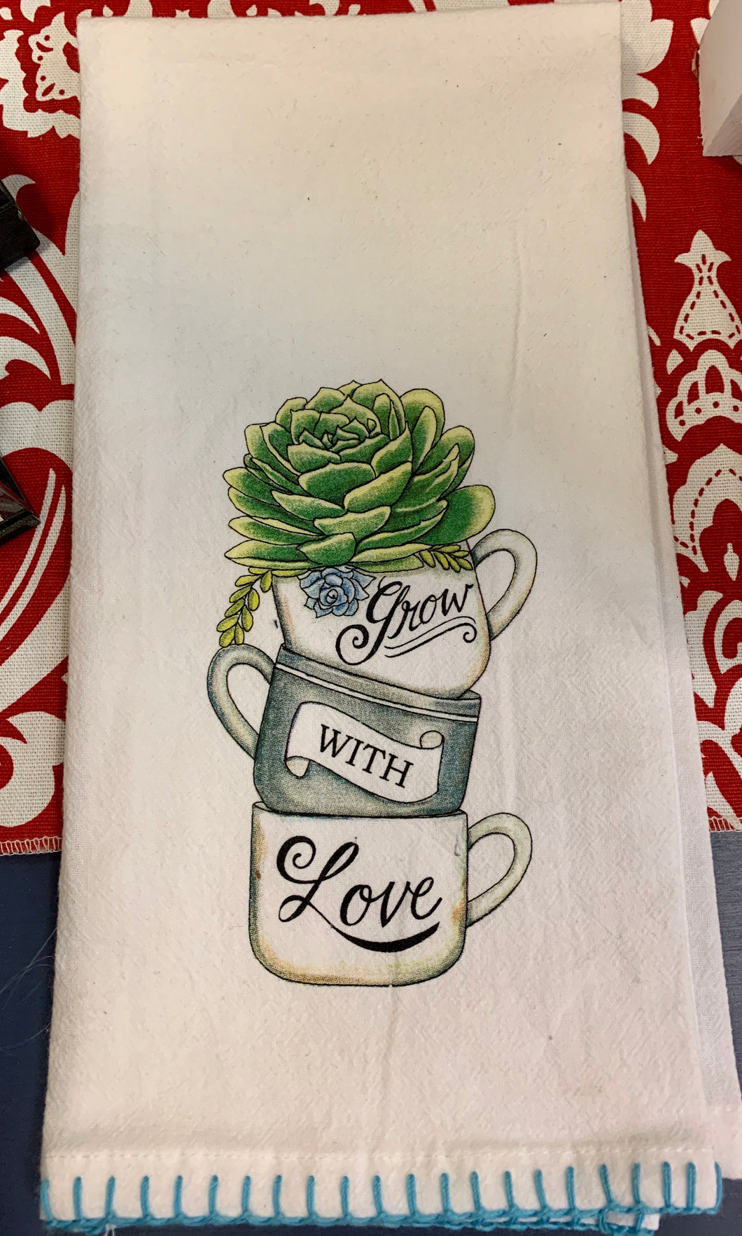 Grow With Love Tea Towel