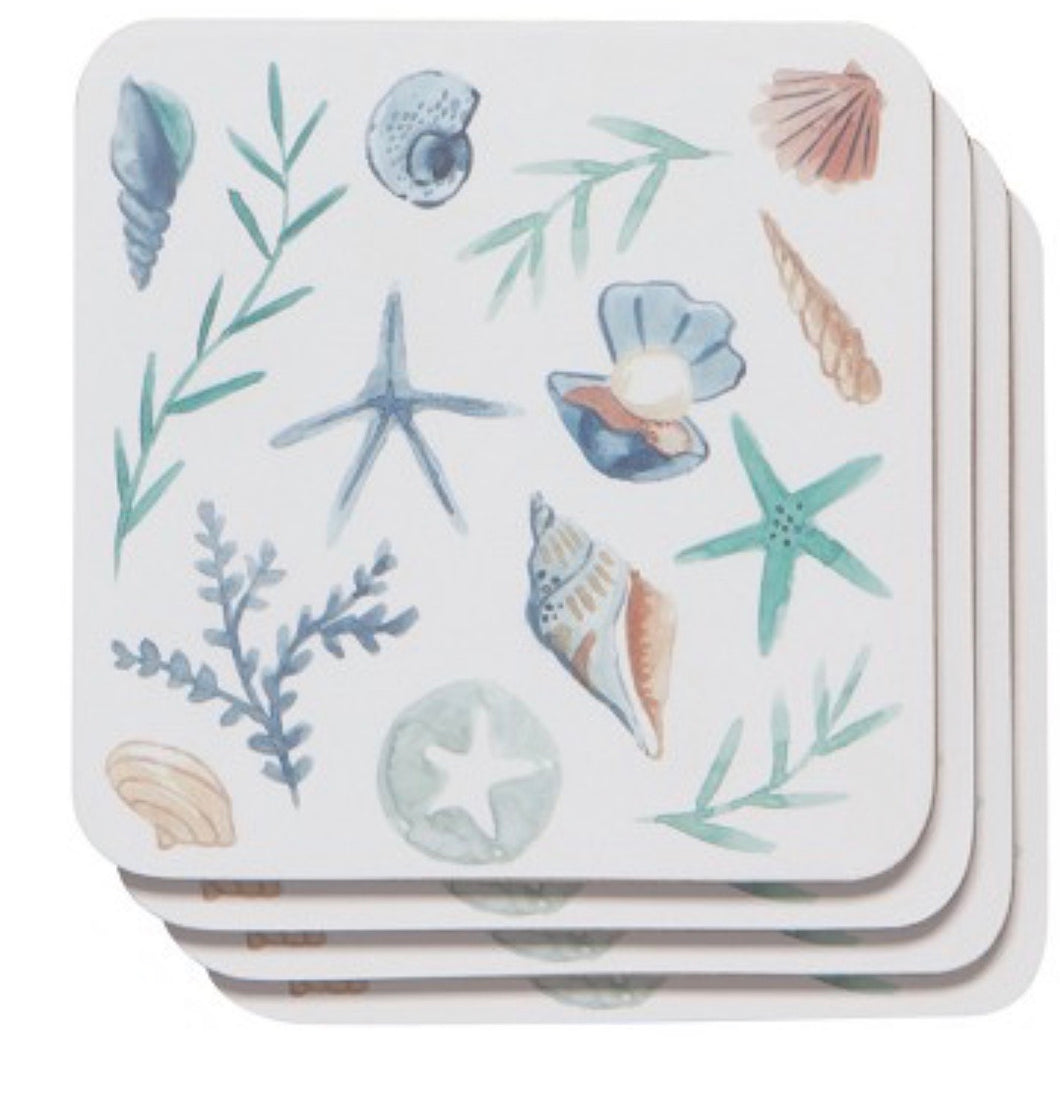 Coastal Treasures Set of 4 Coasters