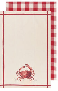 Crab Set of 2 Tea Towel