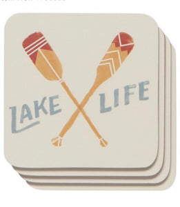 Lake Life Set of 4 Coasters