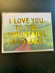Love You to the Mountains Card