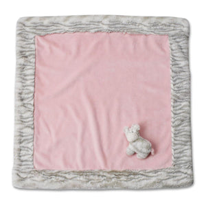 Pink Blanket With Rattle Toy