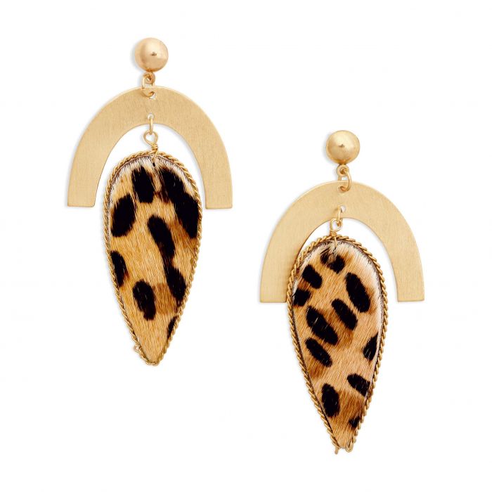 Dainty Leopard Print Earrings