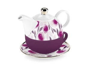 Pinky Up Teapot Addison in Maroon Floral